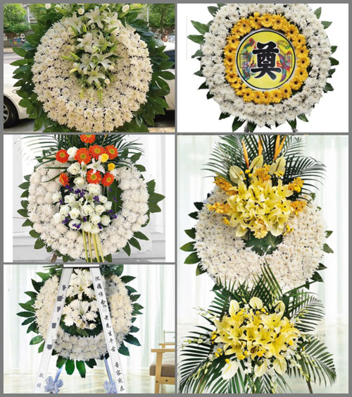 云南曲靖麒麟区越州镇花圈速递